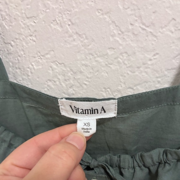 Vitamin A flora tank sea green beachside broderie - Picture 3 of 6